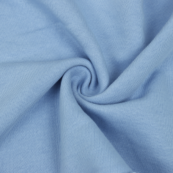 Ткань Футер 3-х нитка, Петля, цвет Светло-Голубой (на отрез)  в Железногорске