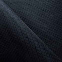 Ткань Оксфорд 300D PU Рип-Стоп СОТЫ, цвет Черный (на отрез)  в Железногорске