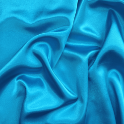 *Ткань Атлас-сатин, цвет Голубой (на отрез)  в Железногорске