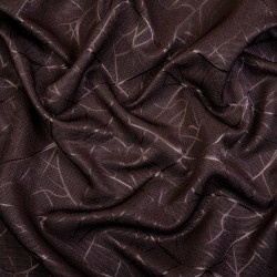 Ткань Блэкаут для штор &quot;Ледовое тиснение цвет Темно-Коричневый&quot; (на отрез)  в Железногорске