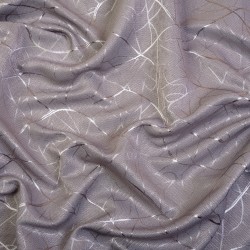 Ткань Блэкаут для штор светозатемняющая 75% &quot;Ледовое тиснение цвет Серый&quot; (на отрез)  в Железногорске