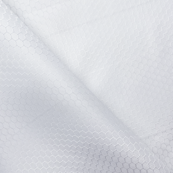 Ткань Оксфорд 300D PU Рип-Стоп СОТЫ, цвет Белый (на отрез)  в Железногорске