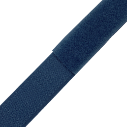 Контактная лента 25мм цвет Синий (велькро-липучка, на отрез)  в Железногорске