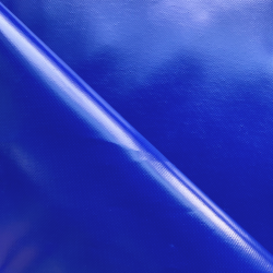 Ткань ПВХ 450 гр/м2, Синий (Ширина 160см), на отрез  в Железногорске