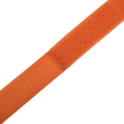Контактная лента 25мм цвет Оранжевый (велькро-липучка, на отрез)  в Железногорске