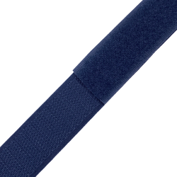 Контактная лента 25мм цвет Тёмно-Синий (Велькро-липучка), на отрез  в Железногорске