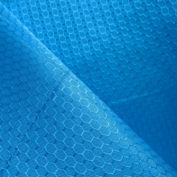 Ткань Оксфорд 300D PU Рип-Стоп СОТЫ, цвет Голубой (на отрез)  в Железногорске