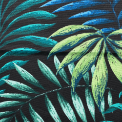 Интерьерная ткань Дак (DUCK), принт &quot;Тропические листья&quot; (на отрез)  в Железногорске