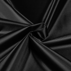 *Ткань Оксфорд 210D PU, цвет Черный (на отрез)  в Железногорске